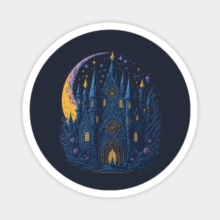 Gothic School at Night Time Magnet